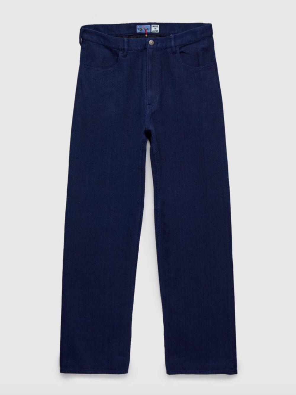 BLUE BLUE JAPAN Light Sashiko Straight Leg Jeans in Pure Indigo